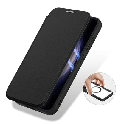 DUX DUCIS Skin X Pro for Samsung Galaxy S24+ Phone Case Card Slot PU Leather Cover