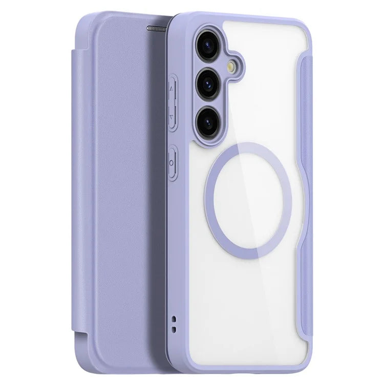DUX DUCIS Skin X Pro for Samsung Galaxy S24+ Phone Case Card Slot PU Leather Cover