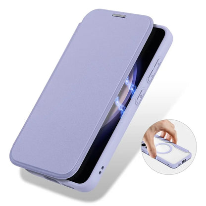 DUX DUCIS Skin X Pro for Samsung Galaxy S24+ Phone Case Card Slot PU Leather Cover