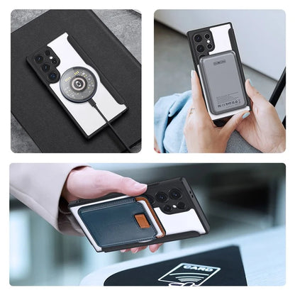 DUX DUCIS Skin X Pro for Samsung Galaxy S24 Ultra Case Leather Phone Cover Compatible with MagSafe