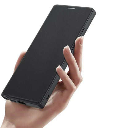 DUX DUCIS Skin X Pro for Samsung Galaxy S24 Ultra Case Leather Phone Cover Compatible with MagSafe