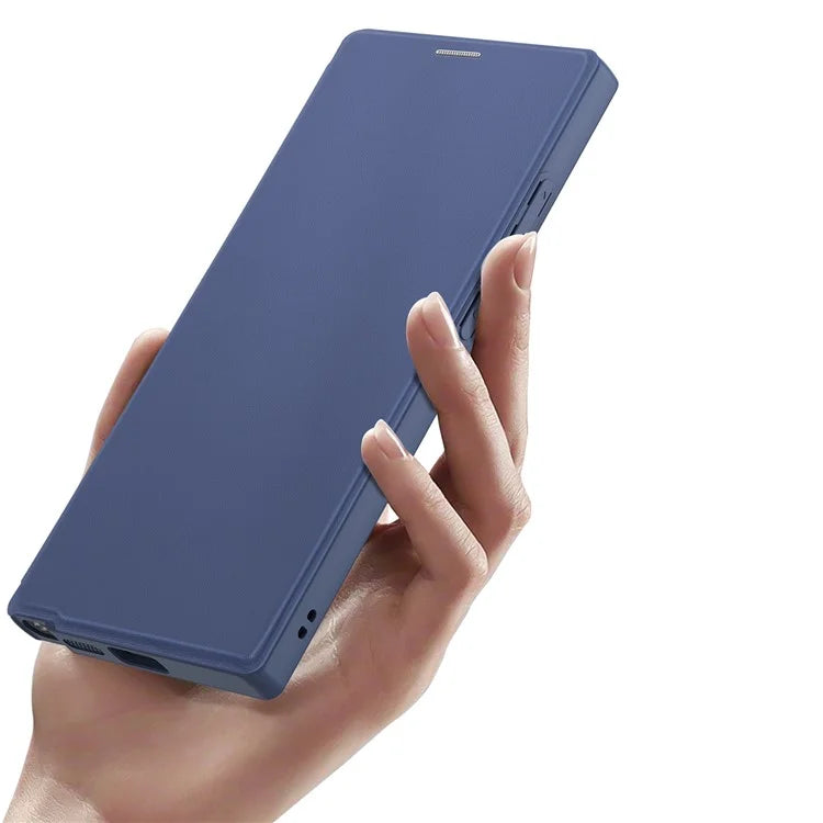 DUX DUCIS Skin X Pro for Samsung Galaxy S24 Ultra Case Leather Phone Cover Compatible with MagSafe