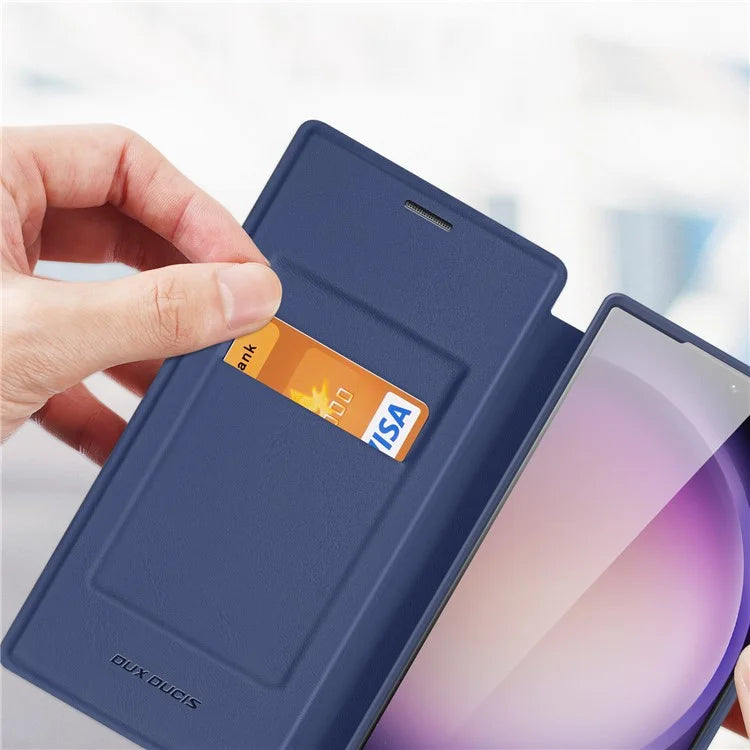 DUX DUCIS Skin X Pro for Samsung Galaxy S24 Ultra Case Leather Phone Cover Compatible with MagSafe
