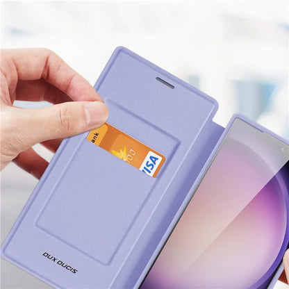 DUX DUCIS Skin X Pro for Samsung Galaxy S24 Ultra Case Leather Phone Cover Compatible with MagSafe