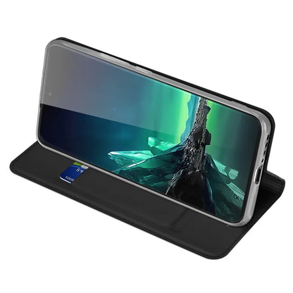 DUX DUCIS Skin Pro Series For Motorola Edge 40 Neo 5G Leather Case Stand Card Holder Phone Cover