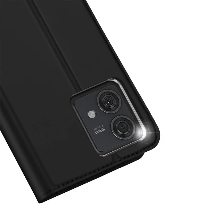 DUX DUCIS Skin Pro Series For Motorola Edge 40 Neo 5G Leather Case Stand Card Holder Phone Cover