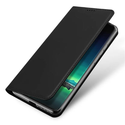DUX DUCIS Skin Pro Series For Motorola Edge 40 Neo 5G Leather Case Stand Card Holder Phone Cover