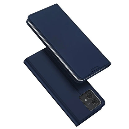 DUX DUCIS Skin Pro Series For Motorola Edge 40 Neo 5G Leather Case Stand Card Holder Phone Cover