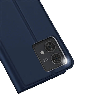 DUX DUCIS Skin Pro Series For Motorola Edge 40 Neo 5G Leather Case Stand Card Holder Phone Cover
