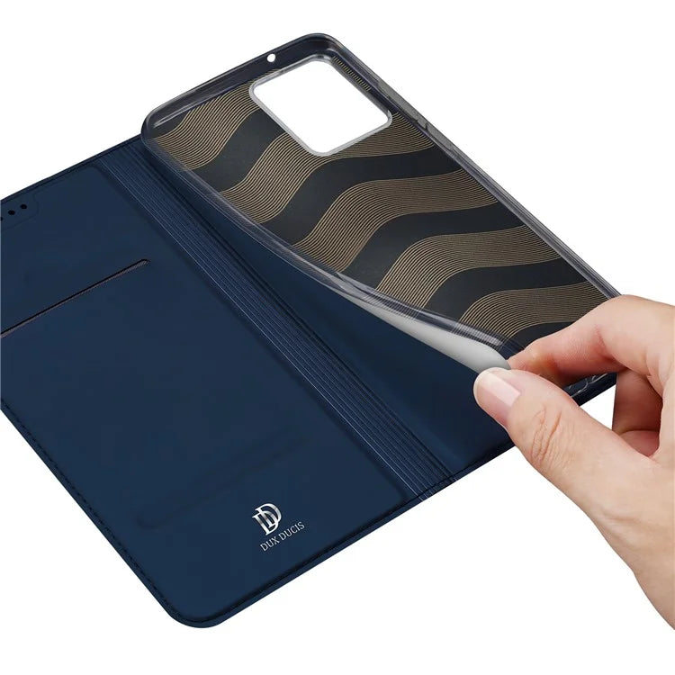 DUX DUCIS Skin Pro Series For Motorola Edge 40 Neo 5G Leather Case Stand Card Holder Phone Cover