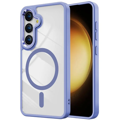 For Samsung Galaxy S24+ Case Shockproof TPU+Acrylic Clear Phone Shell Compatible with MagSafe
