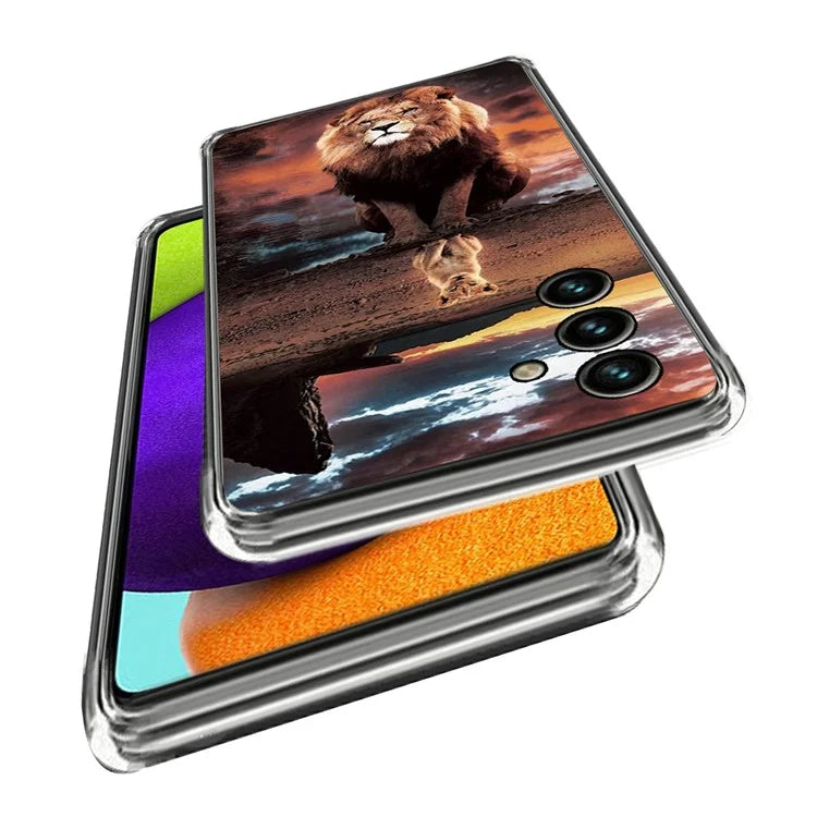 For Samsung Galaxy A05s 4G IMD Phone Cover Pattern Printed Flexible Slim TPU Case