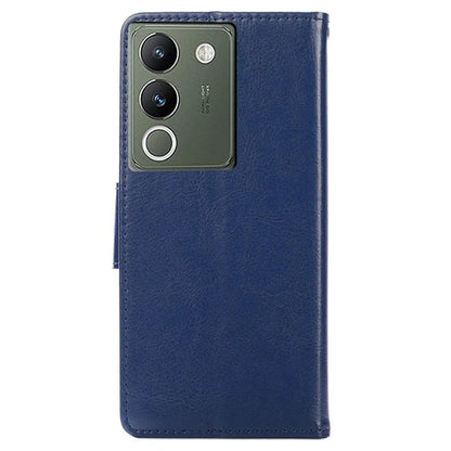 For vivo V29e (Global) 5G Case Magnetic Clasp Leather Wallet Cover