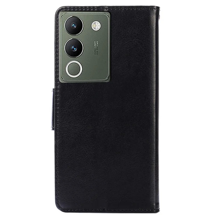For vivo V29e (Global) 5G Case Magnetic Clasp Leather Wallet Cover