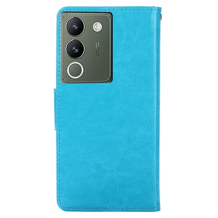For vivo V29e (Global) 5G Case Magnetic Clasp Leather Wallet Cover