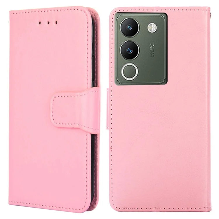 For vivo V29e (Global) 5G Case Magnetic Clasp Leather Wallet Cover