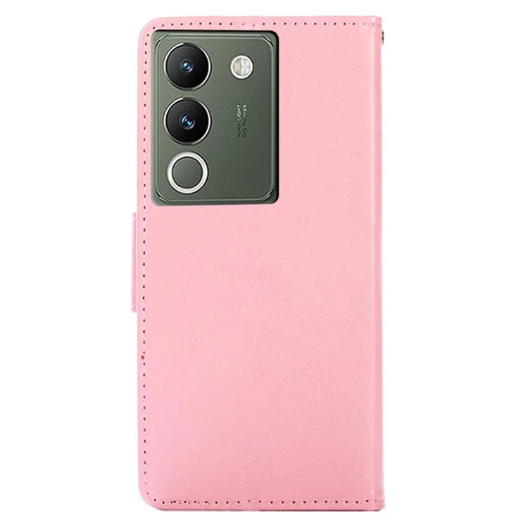 For vivo V29e (Global) 5G Case Magnetic Clasp Leather Wallet Cover