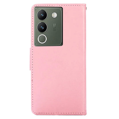 For vivo V29e (Global) 5G Case Magnetic Clasp Leather Wallet Cover