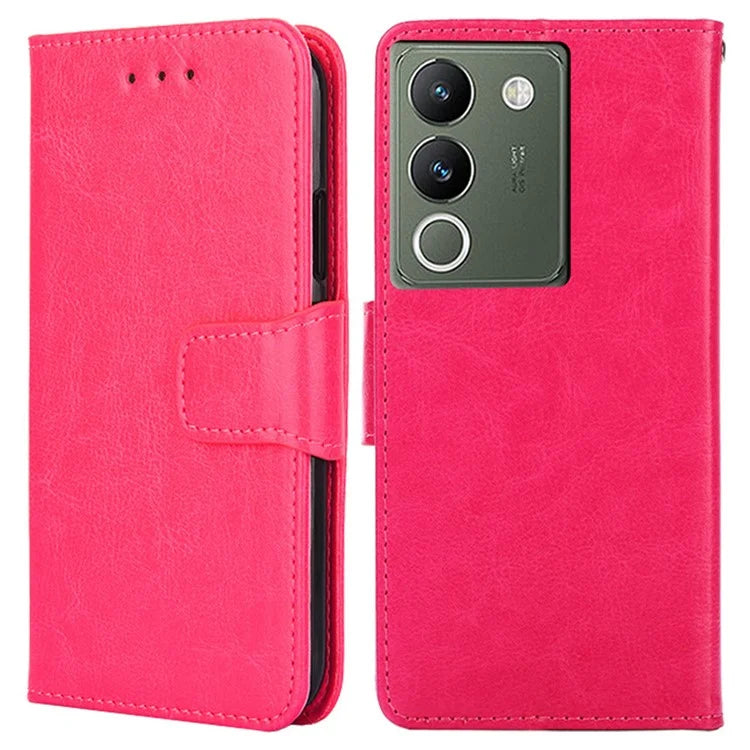 For vivo V29e (Global) 5G Case Magnetic Clasp Leather Wallet Cover