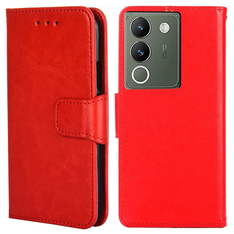 For vivo V29e (Global) 5G Case Magnetic Clasp Leather Wallet Cover