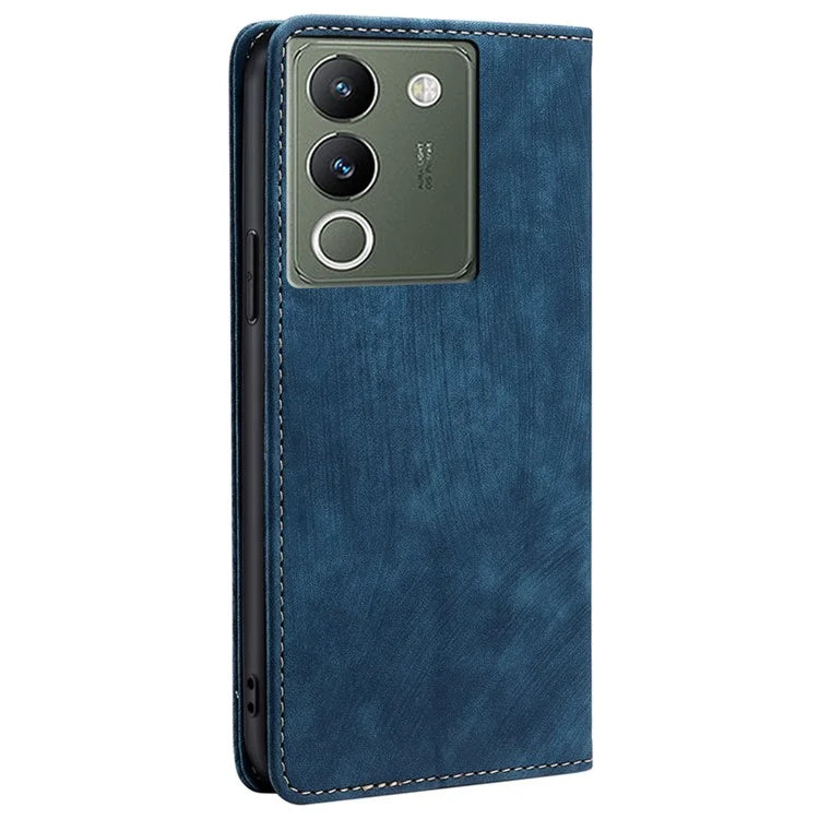 For vivo V29e (Global) 5G Leather Case RFID Blocking Phone Stand Cover