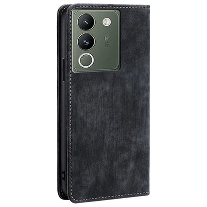 For vivo V29e (Global) 5G Leather Case RFID Blocking Phone Stand Cover