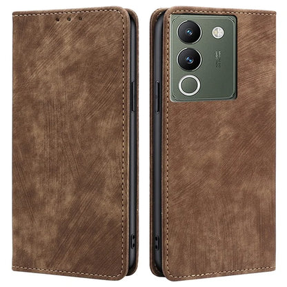 For vivo V29e (Global) 5G Leather Case RFID Blocking Phone Stand Cover