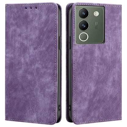 For vivo V29e (Global) 5G Leather Case RFID Blocking Phone Stand Cover