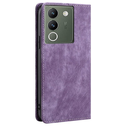 For vivo V29e (Global) 5G Leather Case RFID Blocking Phone Stand Cover