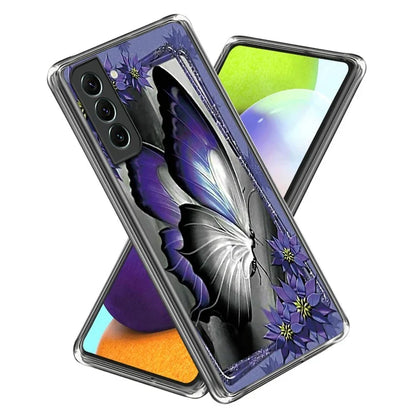 For Samsung Galaxy S24+ TPU Case Pattern Printing IMD Anti-scratch Cover