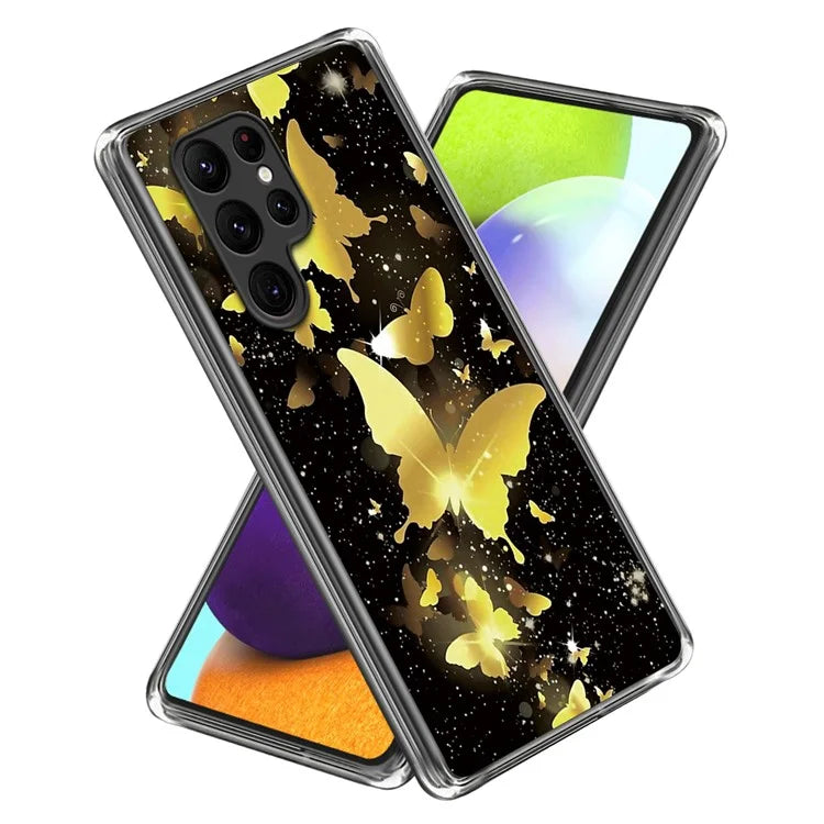 For Samsung Galaxy S24 Ultra Phone Case IMD Pattern Printed TPU Cover