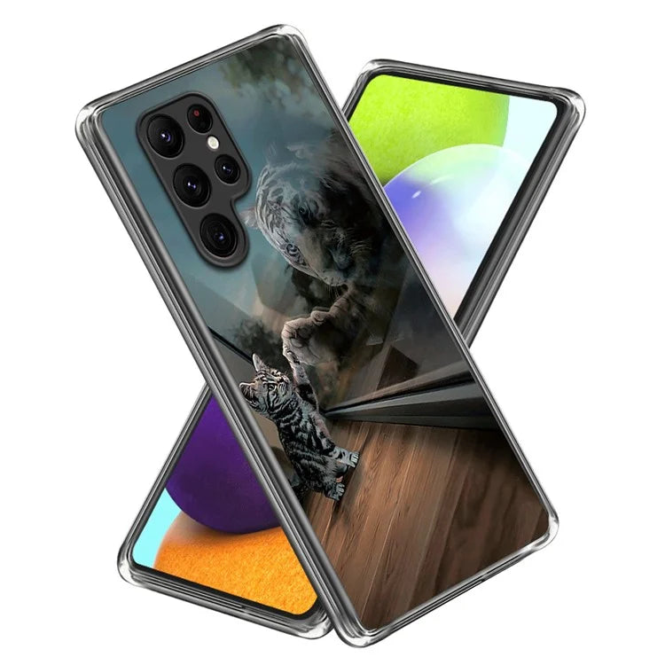 For Samsung Galaxy S24 Ultra Phone Case IMD Pattern Printed TPU Cover