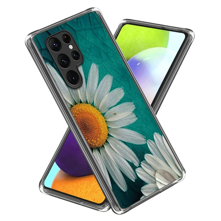For Samsung Galaxy S24 Ultra Phone Case IMD Pattern Printed TPU Cover
