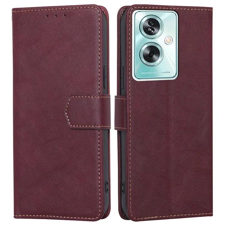 For Oppo A79 5G / A2 5G Case RFID Blocking Wallet Phone Stand Cover
