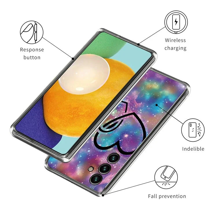 For Samsung Galaxy A05s 4G TPU Case IMD Pattern Printing Anti-scratch Cover