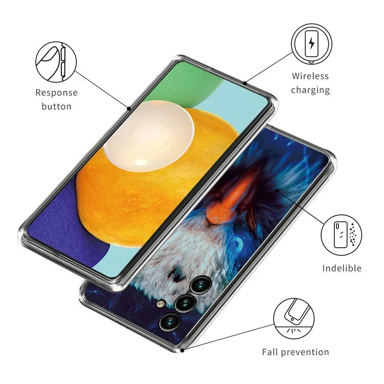 For Samsung Galaxy A05s 4G TPU Case IMD Pattern Printing Anti-scratch Cover