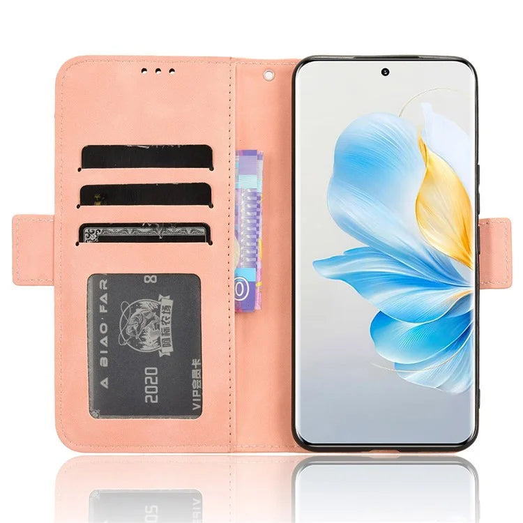 For Honor 100 5G Leather Case Wallet Stand Cover with Multiple Card Slots