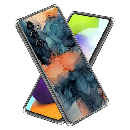 For Samsung Galaxy A15 5G TPU Case Abstract Marble Printed IMD Phone Cover