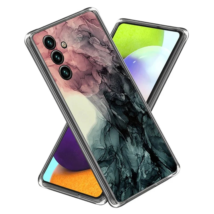 For Samsung Galaxy A15 5G TPU Case Abstract Marble Printed IMD Phone Cover