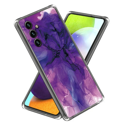 For Samsung Galaxy A15 5G TPU Case Abstract Marble Printed IMD Phone Cover