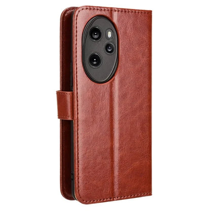 For Honor 100 Pro 5G Leather Case Crazy Horse Texture Wallet Stand Cover