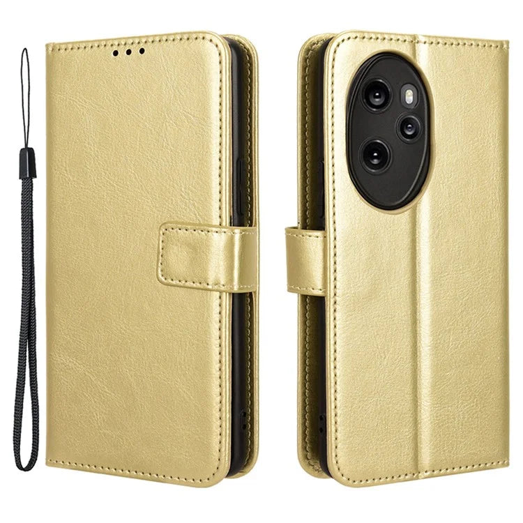 For Honor 100 Pro 5G Leather Case Crazy Horse Texture Wallet Stand Cover