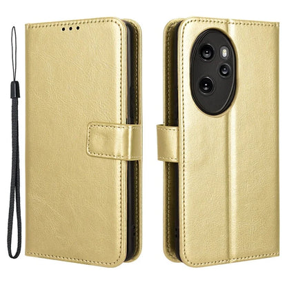 For Honor 100 Pro 5G Leather Case Crazy Horse Texture Wallet Stand Cover