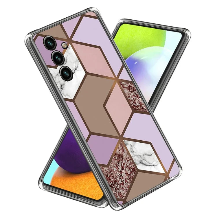 For Samsung Galaxy A05s 4G Case Abstract Marble Printed IMD TPU Phone Protective Cover