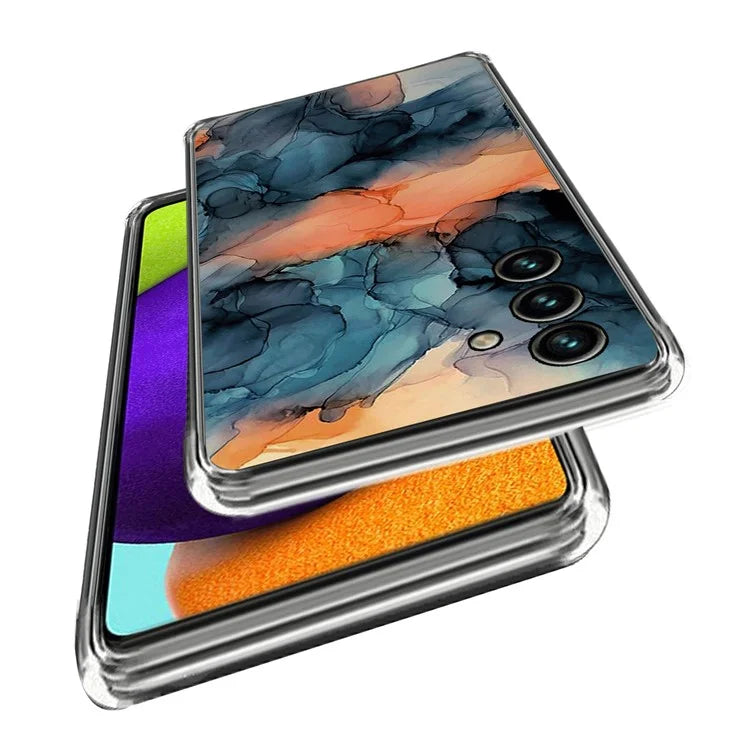 For Samsung Galaxy A05s 4G Case Abstract Marble Printed IMD TPU Phone Protective Cover