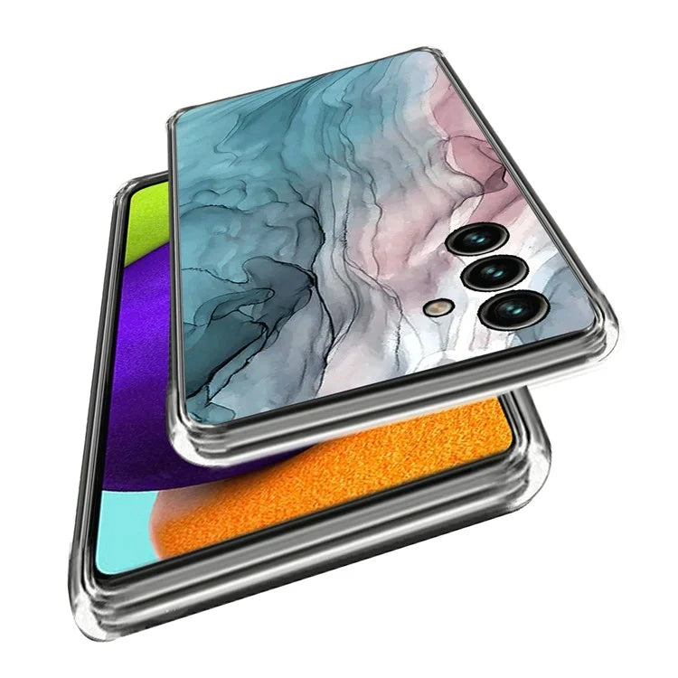 For Samsung Galaxy A05s 4G Case Abstract Marble Printed IMD TPU Phone Protective Cover