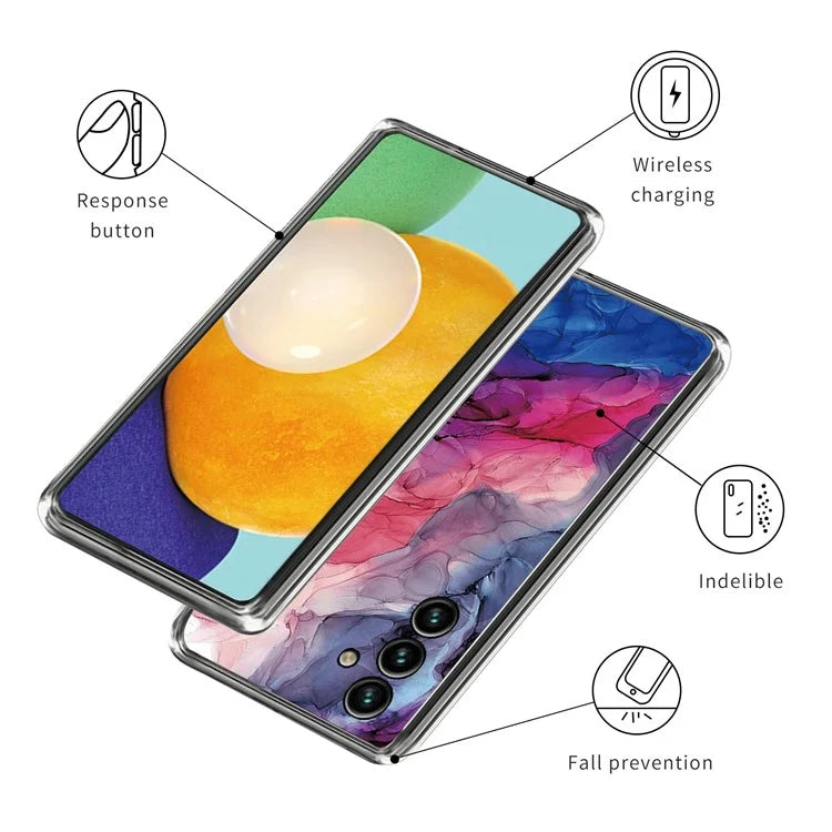 For Samsung Galaxy A05s 4G Case Abstract Marble Printed IMD TPU Phone Protective Cover