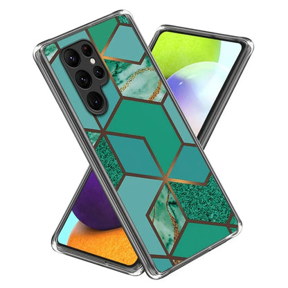 Cell Phone Case for Samsung Galaxy S24 Ultra Shell Abstract Marble Printed IMD TPU Cover