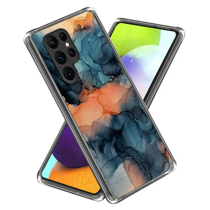 Cell Phone Case for Samsung Galaxy S24 Ultra Shell Abstract Marble Printed IMD TPU Cover