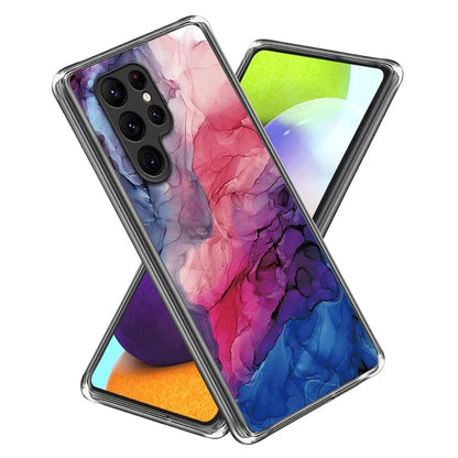 Cell Phone Case for Samsung Galaxy S24 Ultra Shell Abstract Marble Printed IMD TPU Cover